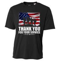 Thank You For Your Service Veteran Day Gift Cooling Performance Crew T-Shirt