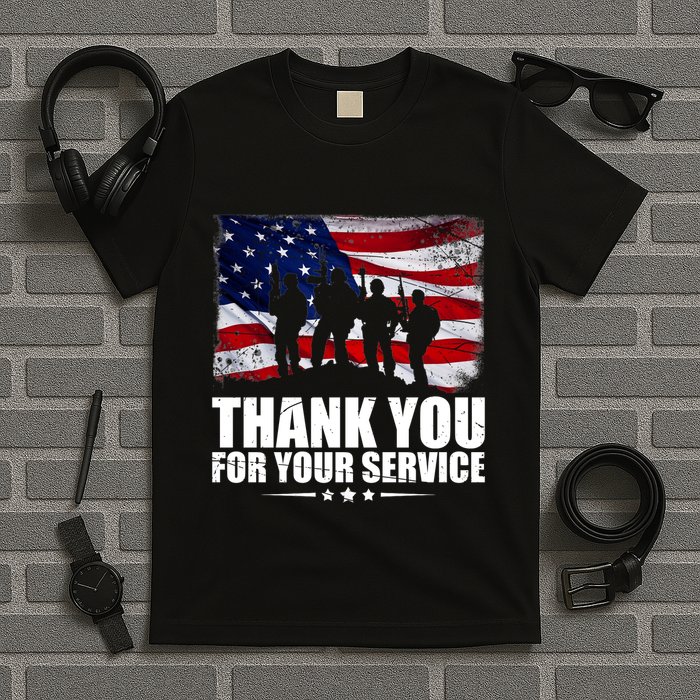 Thank You For Your Service Veteran Day Gift T-Shirt