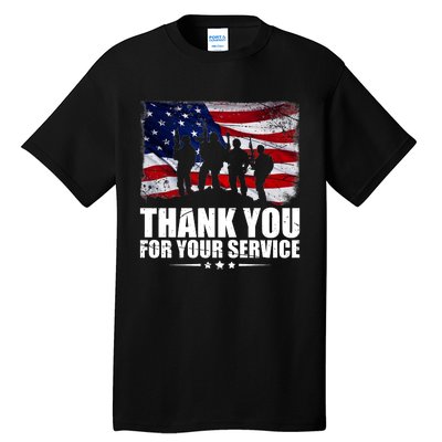 Thank You For Your Service Veteran Day Gift Tall T-Shirt