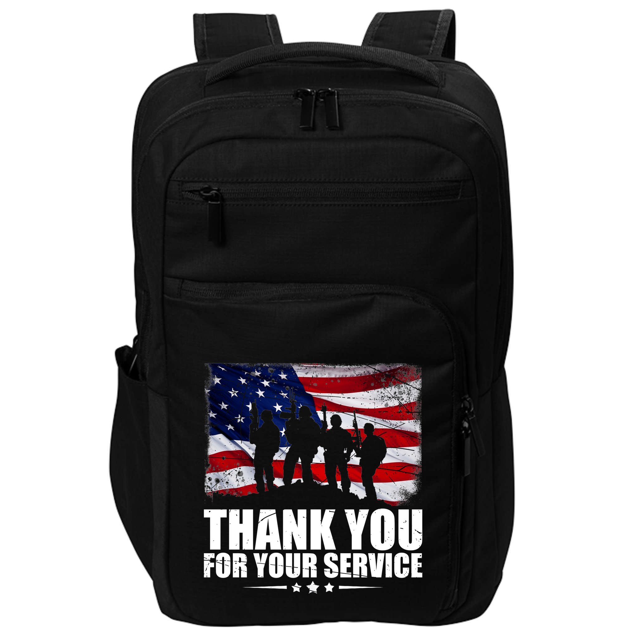 Thank You For Your Service Veteran Day Gift Impact Tech Backpack
