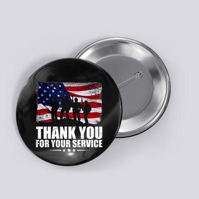 Thank You For Your Service Veteran Day Gift Button