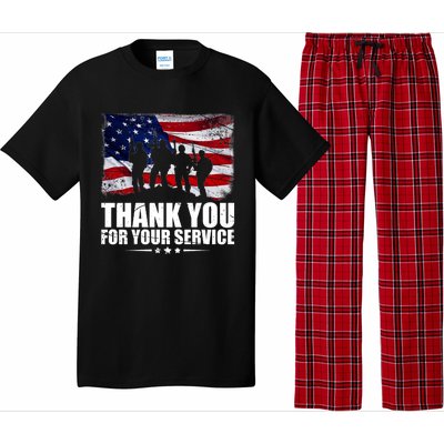 Thank You For Your Service Veteran Day Gift Pajama Set