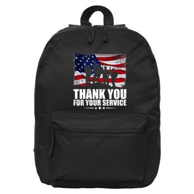 Thank You For Your Service Veteran Day Gift 16 in Basic Backpack