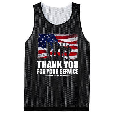 Thank You For Your Service Veteran Day Gift Mesh Reversible Basketball Jersey Tank