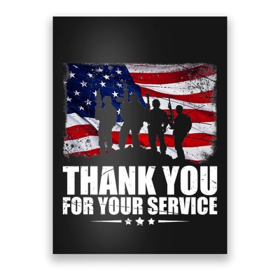 Thank You For Your Service Veteran Day Gift Poster