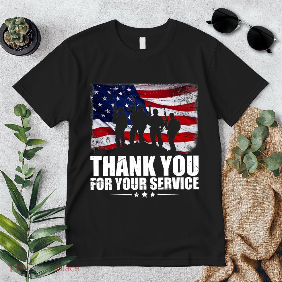 Thank You For Your Service Veteran Day Gift Premium T-Shirt
