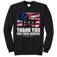 Thank You For Your Service Veteran Day Gift Tall Sweatshirt