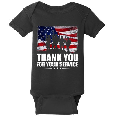 Thank You For Your Service Veteran Day Gift Baby Bodysuit