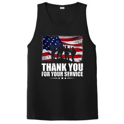 Thank You For Your Service Veteran Day Gift PosiCharge Competitor Tank