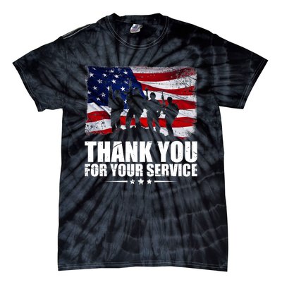 Thank You For Your Service Veteran Day Gift Tie-Dye T-Shirt