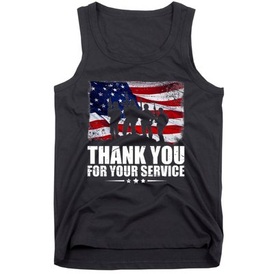 Thank You For Your Service Veteran Day Gift Tank Top