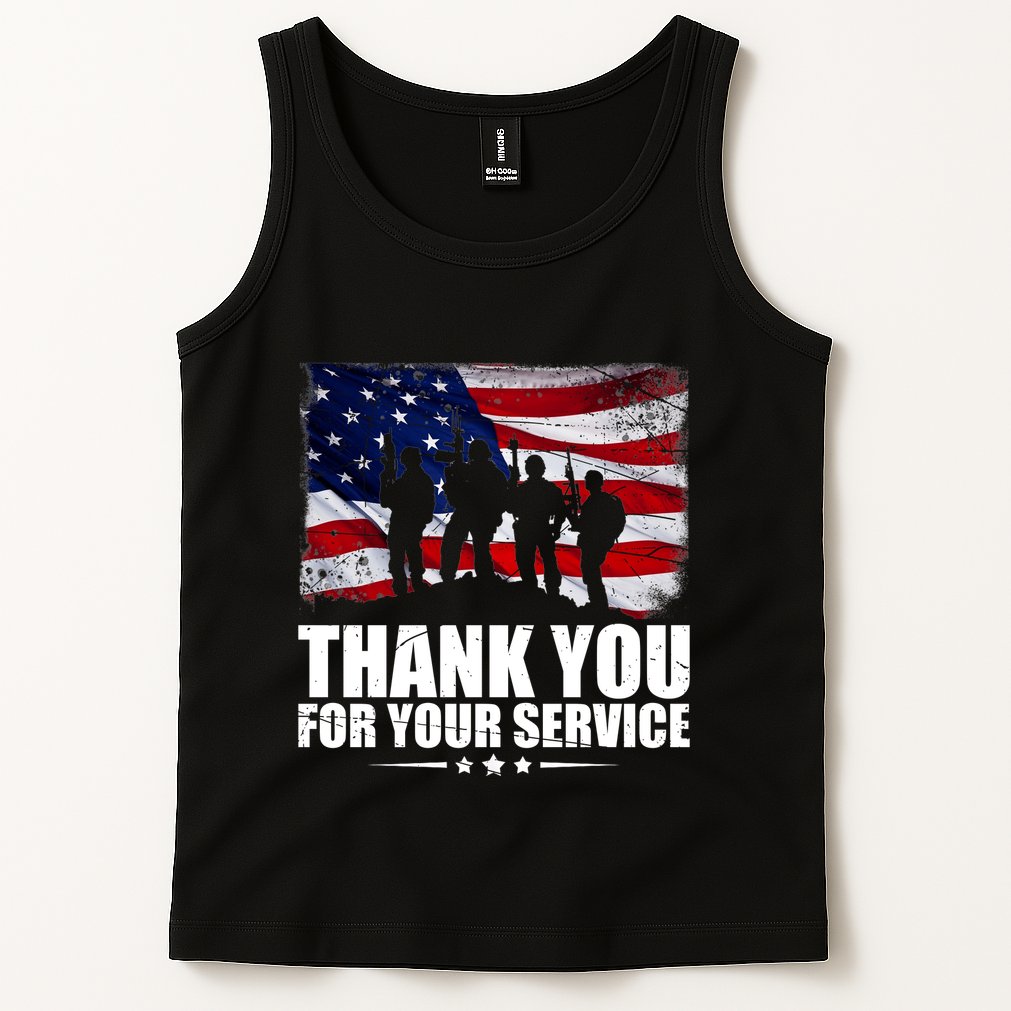 Thank You For Your Service Veteran Day Gift Tank Top