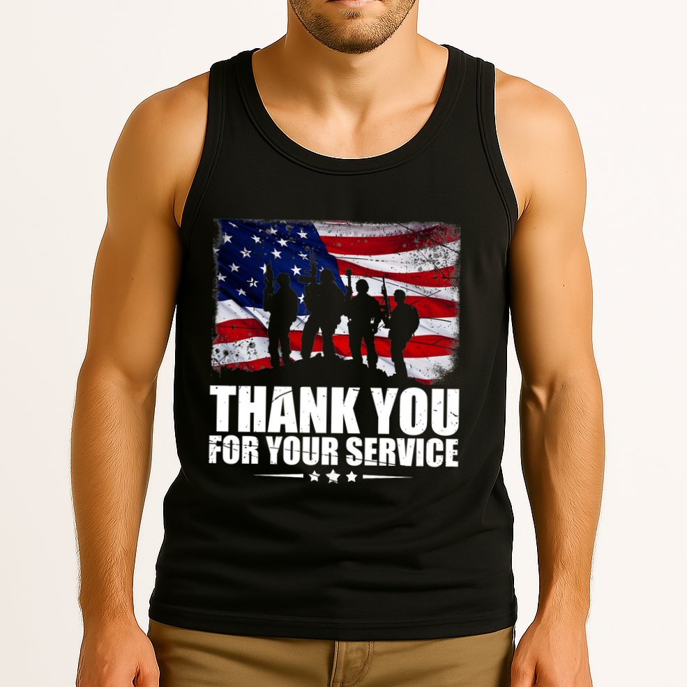 Thank You For Your Service Veteran Day Gift Tank Top