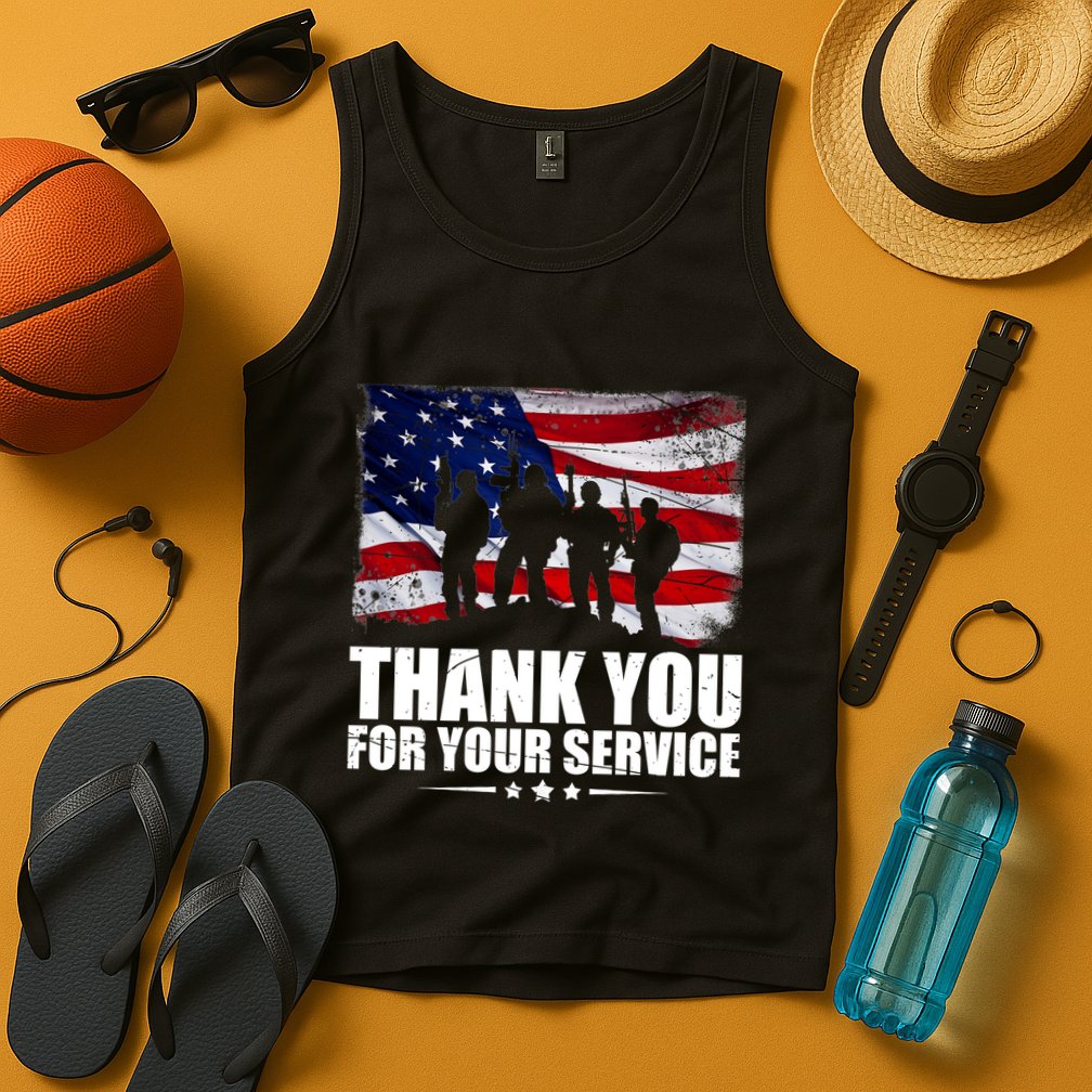 Thank You For Your Service Veteran Day Gift Tank Top