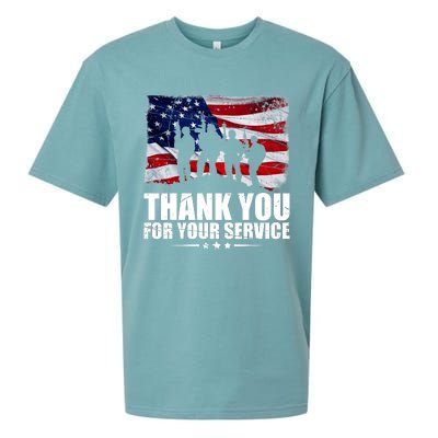 Thank You For Your Service Veteran Day Gift Sueded Cloud Jersey T-Shirt