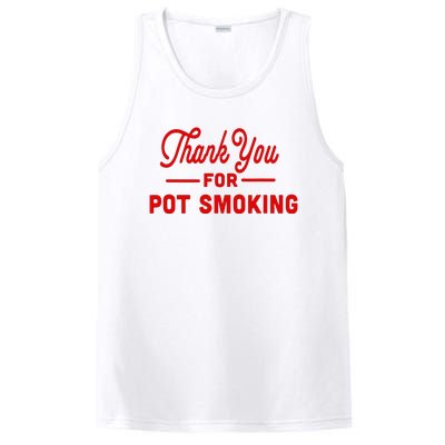 Thank You For Not Smoking Pun With Pot PosiCharge Competitor Tank