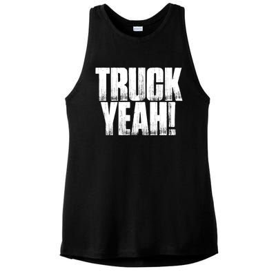 Truck Yeah! Funny Sarcastic Trucking S Novelty Gift Ladies PosiCharge Tri-Blend Wicking Tank