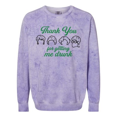 Thank You For Getting Me Drunk Funny Saint Patrick's Day Gift Idea For Lover Colorblast Crewneck Sweatshirt