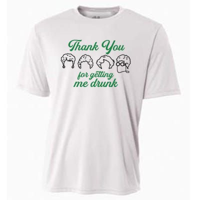 Thank You For Getting Me Drunk Funny Saint Patrick's Day Gift Idea For Lover Cooling Performance Crew T-Shirt