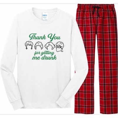 Thank You For Getting Me Drunk Funny Saint Patrick's Day Gift Idea For Lover Long Sleeve Pajama Set