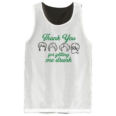 Thank You For Getting Me Drunk Funny Saint Patrick's Day Gift Idea For Lover Mesh Reversible Basketball Jersey Tank