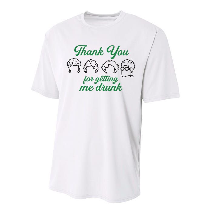 Thank You For Getting Me Drunk Funny Saint Patrick's Day Gift Idea For Lover Performance Sprint T-Shirt