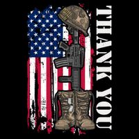 Thank You For Your Service Memorial Day USA American Flag Toddler Hoodie