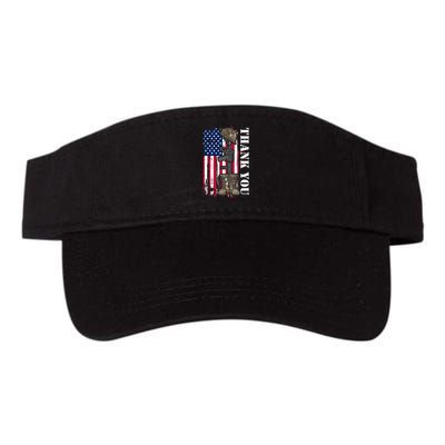 Thank You For Your Service Memorial Day USA American Flag Visor