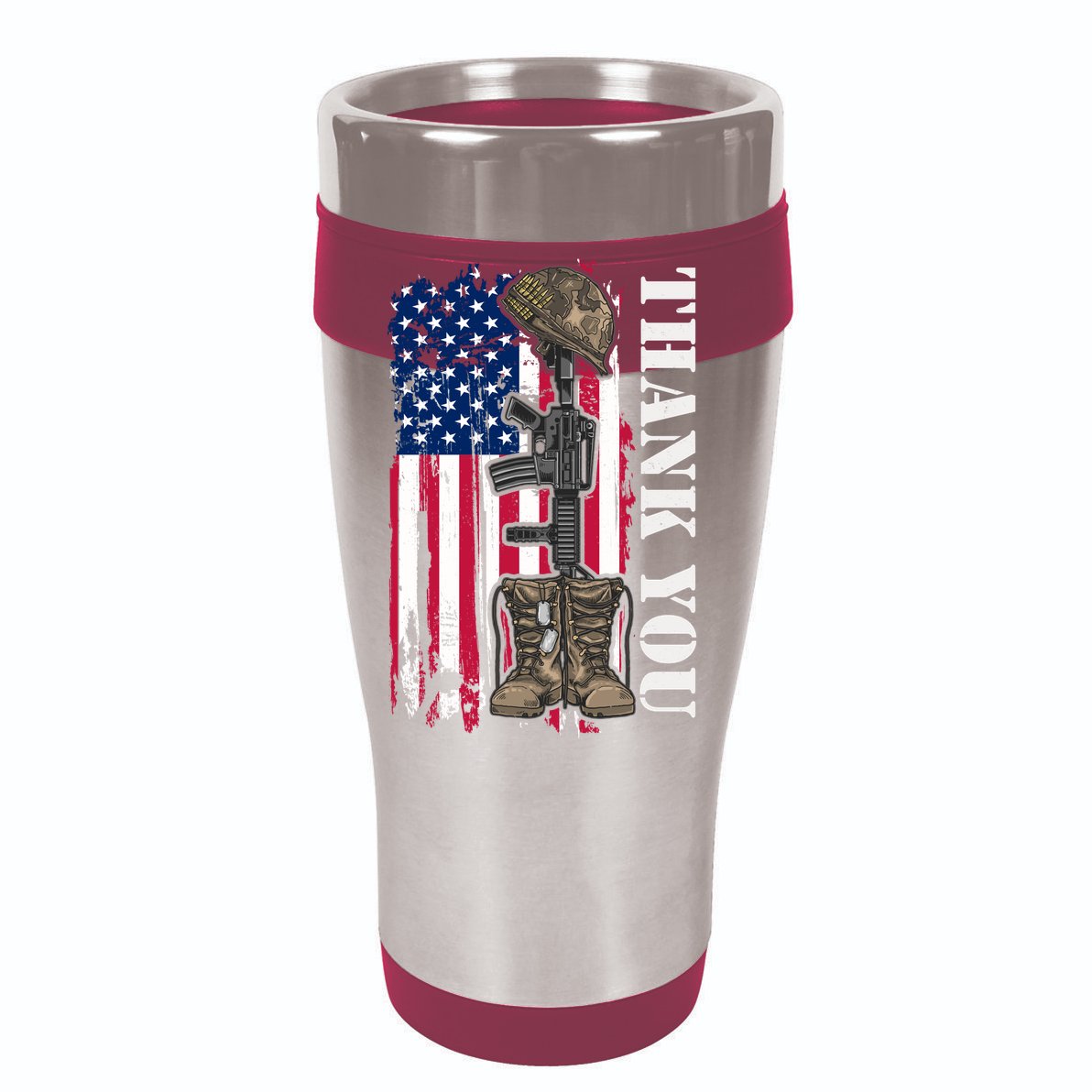 Thank You For Your Service Memorial Day USA American Flag V-Neck T-Shirt