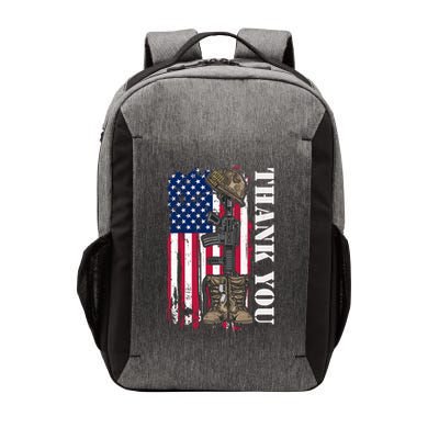 Thank You For Your Service Memorial Day USA American Flag Vector Backpack