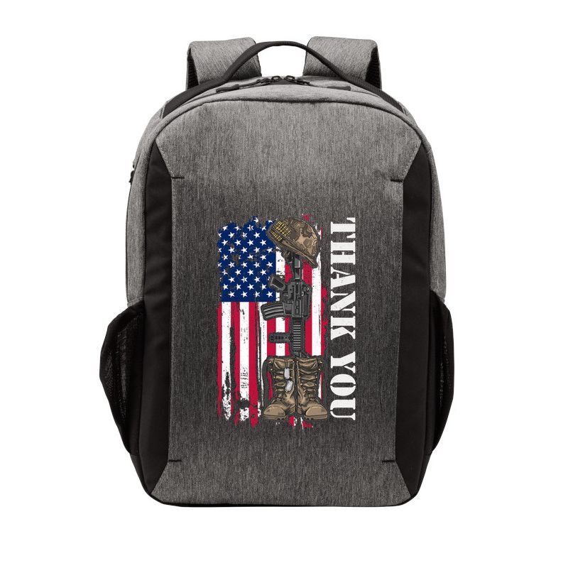 Thank You For Your Service Memorial Day USA American Flag Vector Backpack