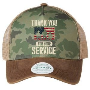 Thank You For Your Service Shirt, Patriotic Veterans Day Legacy Tie Dye Trucker Hat