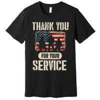 Thank You For Your Service Shirt, Patriotic Veterans Day Premium T-Shirt