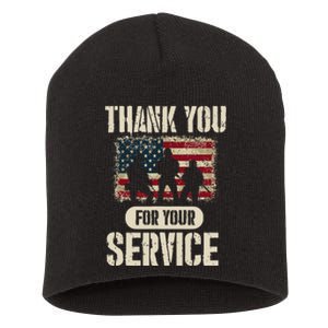 Thank You For Your Service Shirt, Patriotic Veterans Day Short Acrylic Beanie