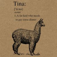Tina You Fat Lard Come Get Some Dinner Funny Cotton Canvas Backpack
