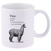 Tina You Fat Lard Come Get Some Dinner Funny 11oz C Handle Ceramic Mug