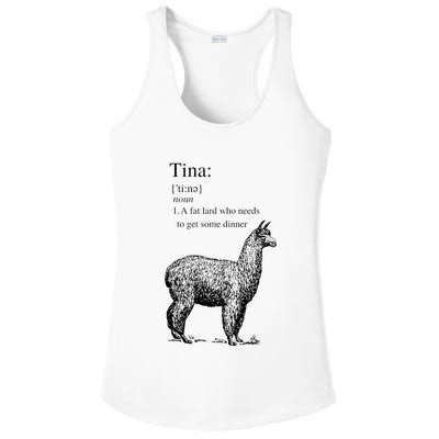 Tina You Fat Lard Come Get Some Dinner Funny Ladies PosiCharge Competitor Racerback Tank