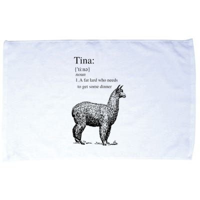Tina You Fat Lard Come Get Some Dinner Funny Microfiber Hand Towel