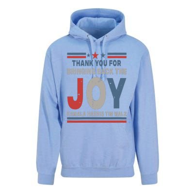 Thank You For Bringing Back The Joy Kamala Harris Tim Walz Unisex Surf Hoodie