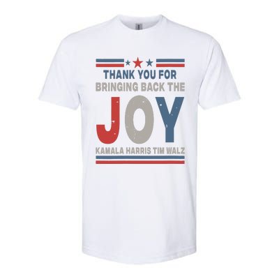 Thank You For Bringing Back The Joy Kamala Harris Tim Walz Softstyle CVC T-Shirt