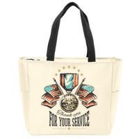 Thank You For Your Service Veteran Zip Tote Bag