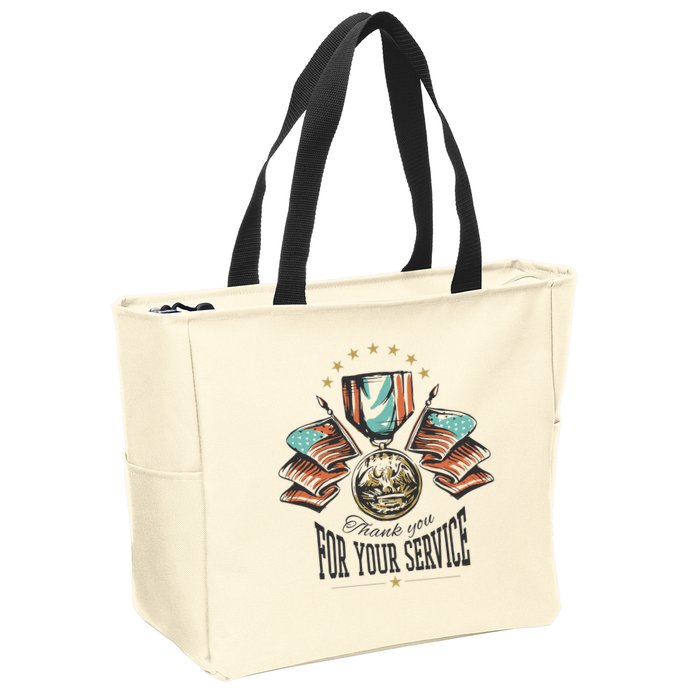 Thank You For Your Service Veteran Zip Tote Bag