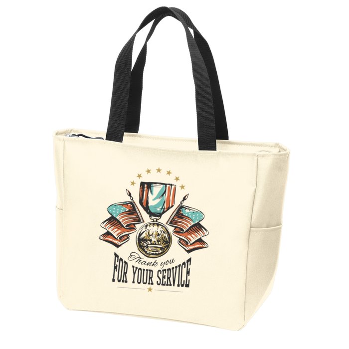 Thank You For Your Service Veteran Zip Tote Bag