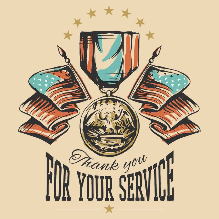 Thank You For Your Service Veteran Zip Tote Bag