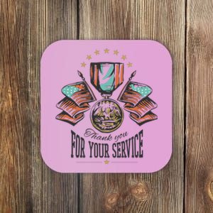 Thank You For Your Service Veteran Coaster