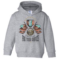 Thank You For Your Service Veteran Toddler Hoodie