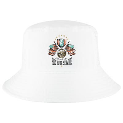 Thank You For Your Service Veteran Cool Comfort Performance Bucket Hat