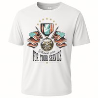 Thank You For Your Service Veteran Cooling Performance Crew T-Shirt