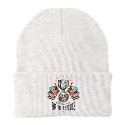 Thank You For Your Service Veteran Knit Cap Winter Beanie