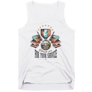 Thank You For Your Service Veteran Tank Top